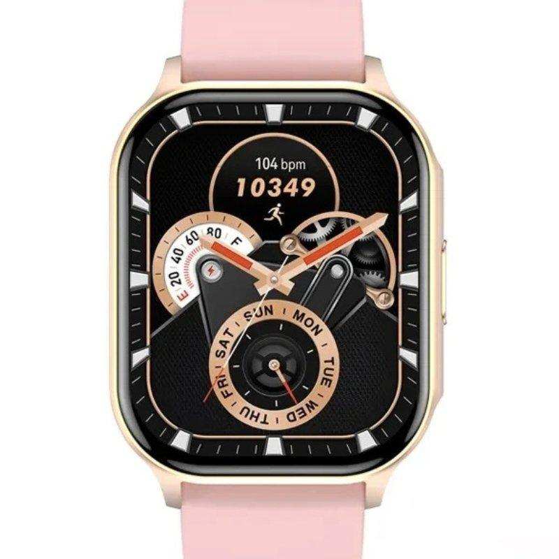 TUTT Classic Smartwatch AMOLED 2.04” Screen | GPS Exercise SpO2 Stress & Sleep Monitoring Calorie & Activity Tracker IP67 Men Women Smart Watch Two Straps Steel+ Rubber H6