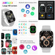 TUTT Classic Smartwatch AMOLED 2.04” Screen | GPS Exercise SpO2 Stress & Sleep Monitoring Calorie & Activity Tracker IP67 Men Women Smart Watch Two Straps Steel+ Rubber H6