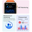 TUTT H90 Men and Women Fashion Smart Watch Reloj BT Call Fashion Design with 1.81 inch HD Screen Heart Rate Monitor Fitness Tracking |Two Straps Rubber &Steel