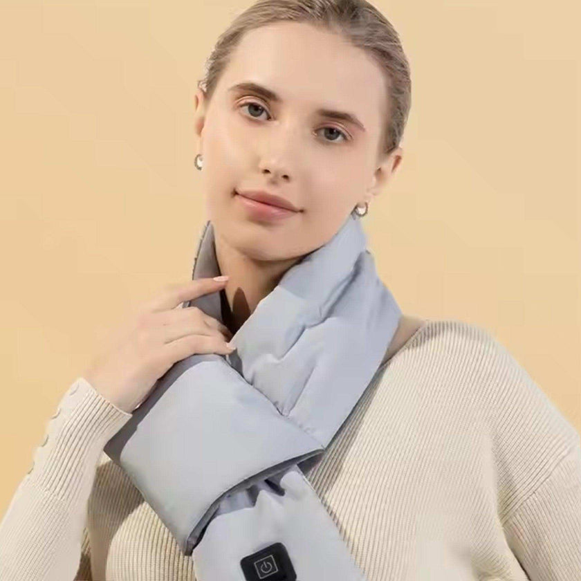 TUTT Heated Scarf Unisex | 5,000 mAh Power Bank | 3 Heat Levels | Neck Shoulder Back Heating Pad | Ideal Gift for Cold Weather