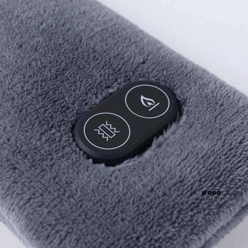 TUTT Heated Scarf with Neck Vibrating Massager | 5,000 mAh Power Bank | 3 Heat and Vibration Levels | Unisex Electric Neck and Shoulder Heating Pad | Ideal Winter Gift
