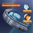 TUTT Heating and Cooling Neck Fan | 3 Semiconductor Plates | 6000 mAh 2 in 1 Wearable Air Conditioner | Metal Shell | Navy Blue
