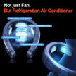 TUTT Heating and Cooling Neck Fan | 3 Semiconductor Plates | 6000 mAh 2 in 1 Wearable Air Conditioner | Metal Shell | Navy Blue