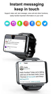 TUTT iS9 4G Smart Watch Phone Android 2.8” AMOLED IPS Screen 5+13 MP Dual Camera 4GB+64GB Quad-Core CPU, IP67 Waterproof, 4G/LTE Call, GPS, WiFi, Sports Fitness, Health Tracker