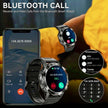 TUTT Smart Watch for Men Metal Case | Military Rugged Smartwatch BT Call Health & Fitness | 2 Straps (Rubber Metal) K52 LIGE