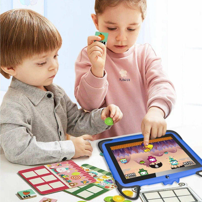 TUTT K7 Drop-Resistant Eva Case Shell HD 7” Kid’s Learning Educational Tablet 8GB Memory (Extendable) Android Dual Camera Parental Control Kid Tablet