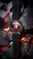 TUTT KC86 AMOLED Zinc Alloy Rugged Outdoor Smart Watch | Compass Barometer Altimeter 1 ATM Waterproof Emergency LED Flashlight | Sport Health Monitor Men Women Long 450 mAh Battery