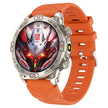 TUTT KC86 AMOLED Zinc Alloy Rugged Outdoor Smart Watch | Compass Barometer Altimeter 1 ATM Waterproof Emergency LED Flashlight | Sport Health Monitor Men Women Long 450 mAh Battery