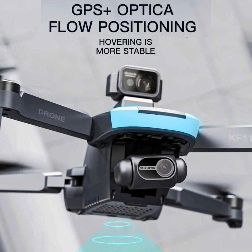 TUTT KF110 Professional 5G MINI Drone Dual 4K Cameras Optical Flow Mechanical + EIS Stabilization 226g Brushless Motor Laser Obstacle Avoidance Follow/Orbit/Waypoint Modes 2* Batteries