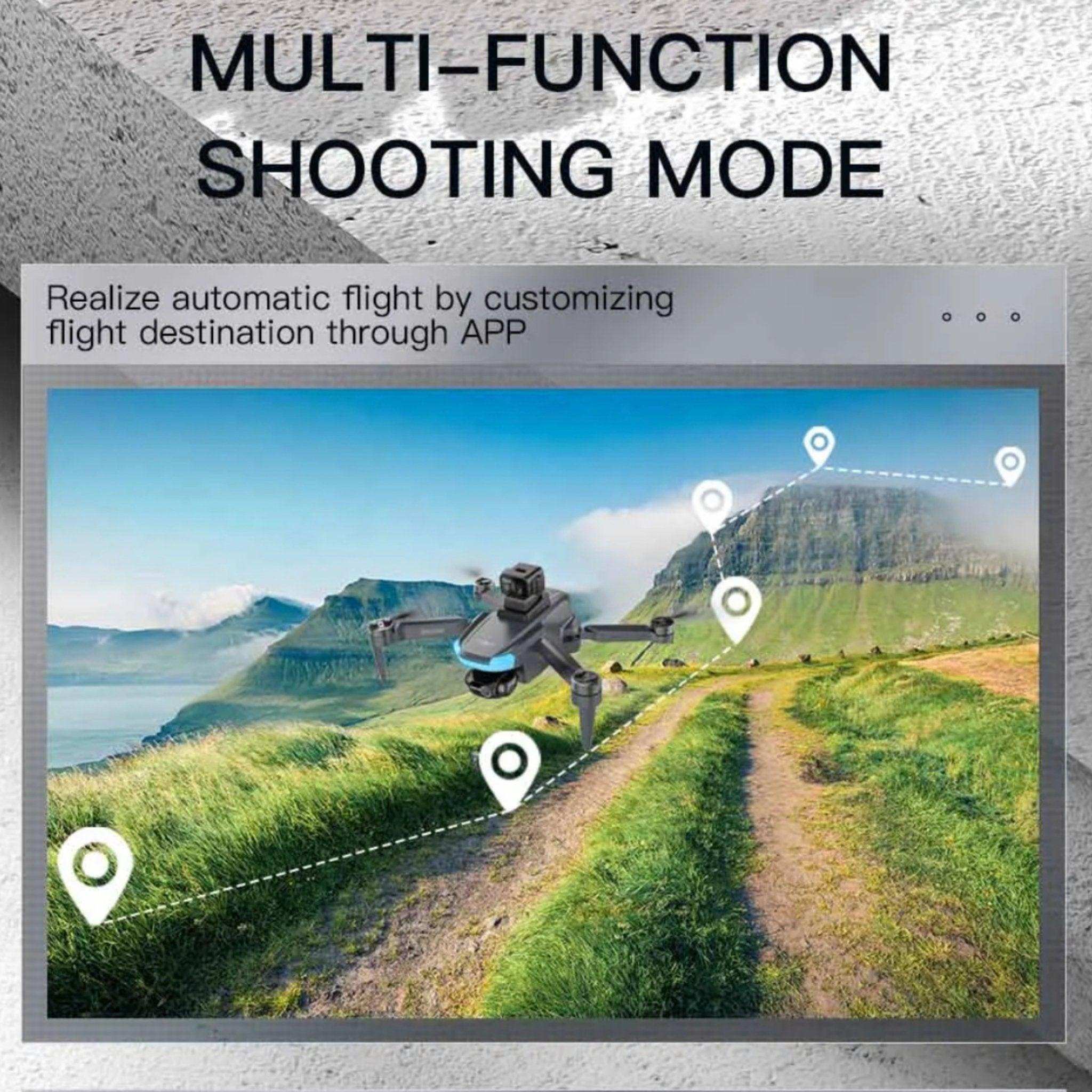 TUTT KF110 Professional 5G MINI Drone Dual 4K Cameras Optical Flow Mechanical + EIS Stabilization 226g Brushless Motor Laser Obstacle Avoidance Follow/Orbit/Waypoint Modes 2* Batteries