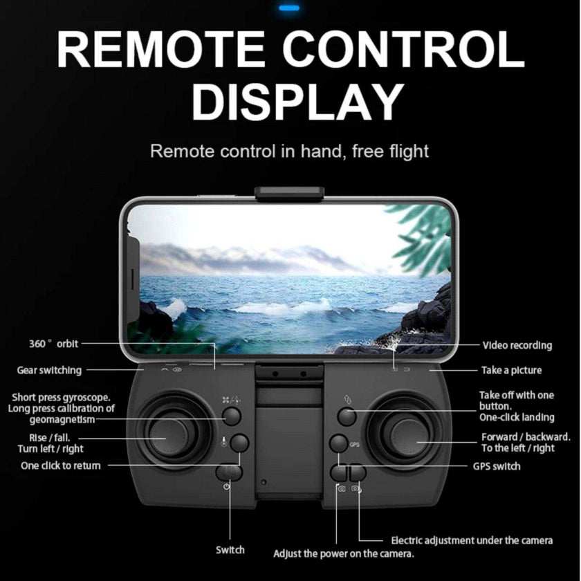 TUTT KF613 5G WiFi GPS Mini Drone Brushless Motor RC Quadcopter 4K HD Camera Obstacle Avoidance Gimbal Intelligence Follow Me and Orbit Modes Quadcopter 2* Batteries