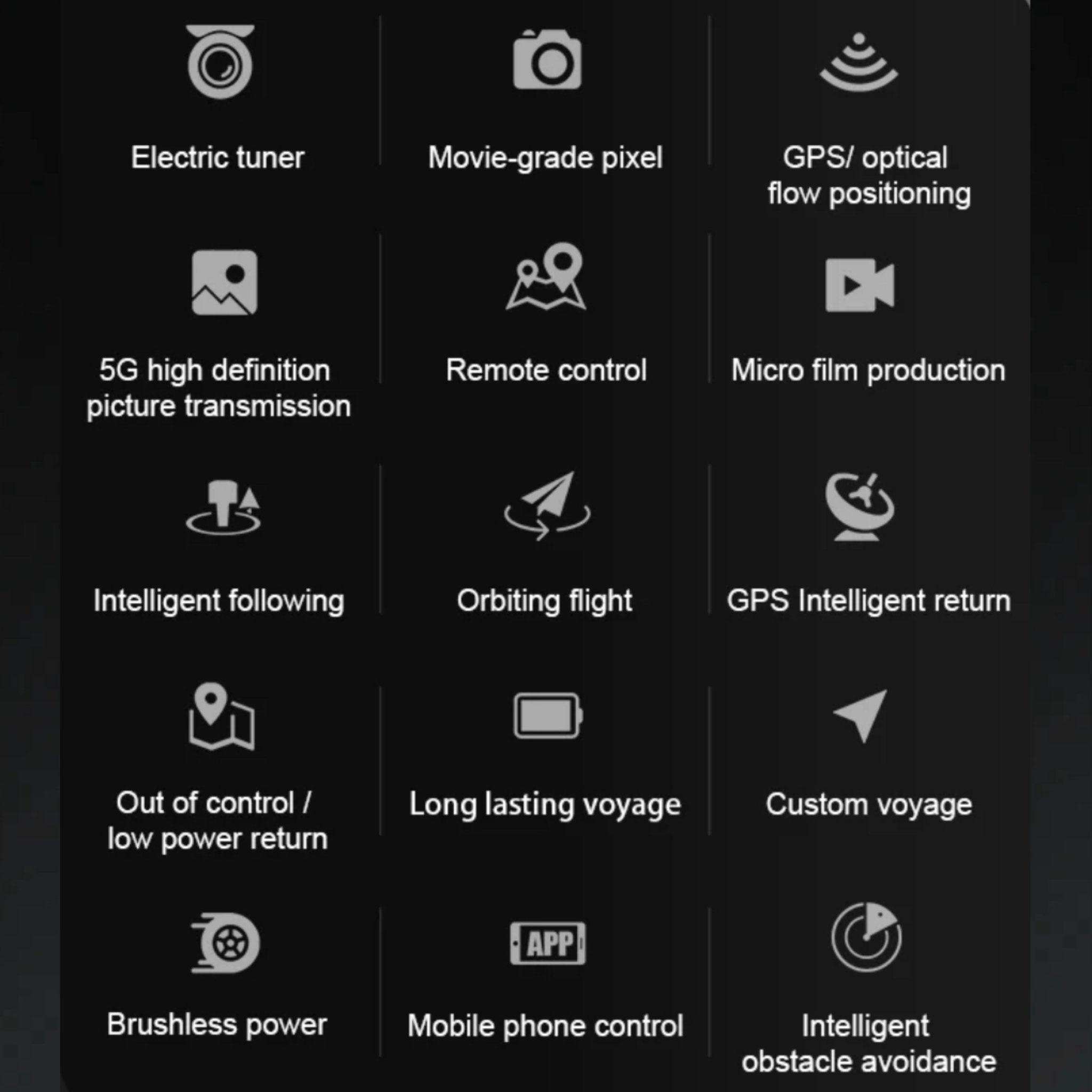 TUTT KF613 5G WiFi GPS Mini Drone Brushless Motor RC Quadcopter 4K HD Camera Obstacle Avoidance Gimbal Intelligence Follow Me and Orbit Modes Quadcopter 2* Batteries