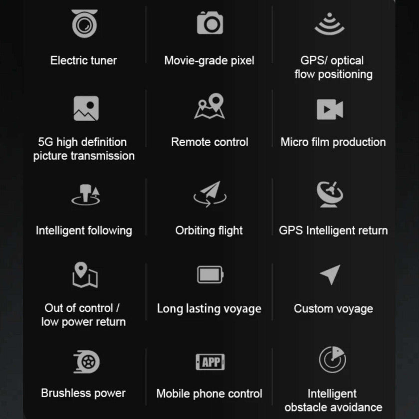TUTT KF613 5G WiFi GPS Mini Drone Brushless Motor RC Quadcopter 4K HD Camera Obstacle Avoidance Gimbal Intelligence Follow Me and Orbit Modes Quadcopter 2* Batteries