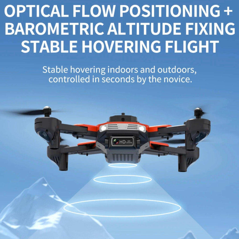 TUTT KF617 Mini Drone 4K Dual Camera Drone Infrared Obstacle Avoidance Optical Flow Foldable Quadcopter Height Hold Follow, Orbit, Waypoint Modes 2* Batteries