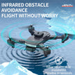 TUTT KF617 Mini Drone 4K Dual Camera Drone Infrared Obstacle Avoidance Optical Flow Foldable Quadcopter Height Hold Follow, Orbit, Waypoint Modes 2* Batteries