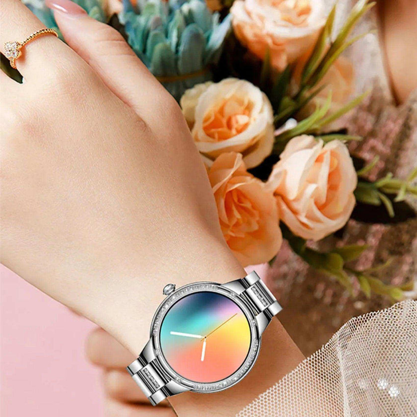 TUTT L6 Classic Ladies AMOLED Screen Women Health Smart Watch Pedometer BT Calling Voice Assistant Smartwatch