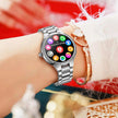TUTT L6 Classic Ladies AMOLED Screen Women Health Smart Watch Pedometer BT Calling Voice Assistant Smartwatch