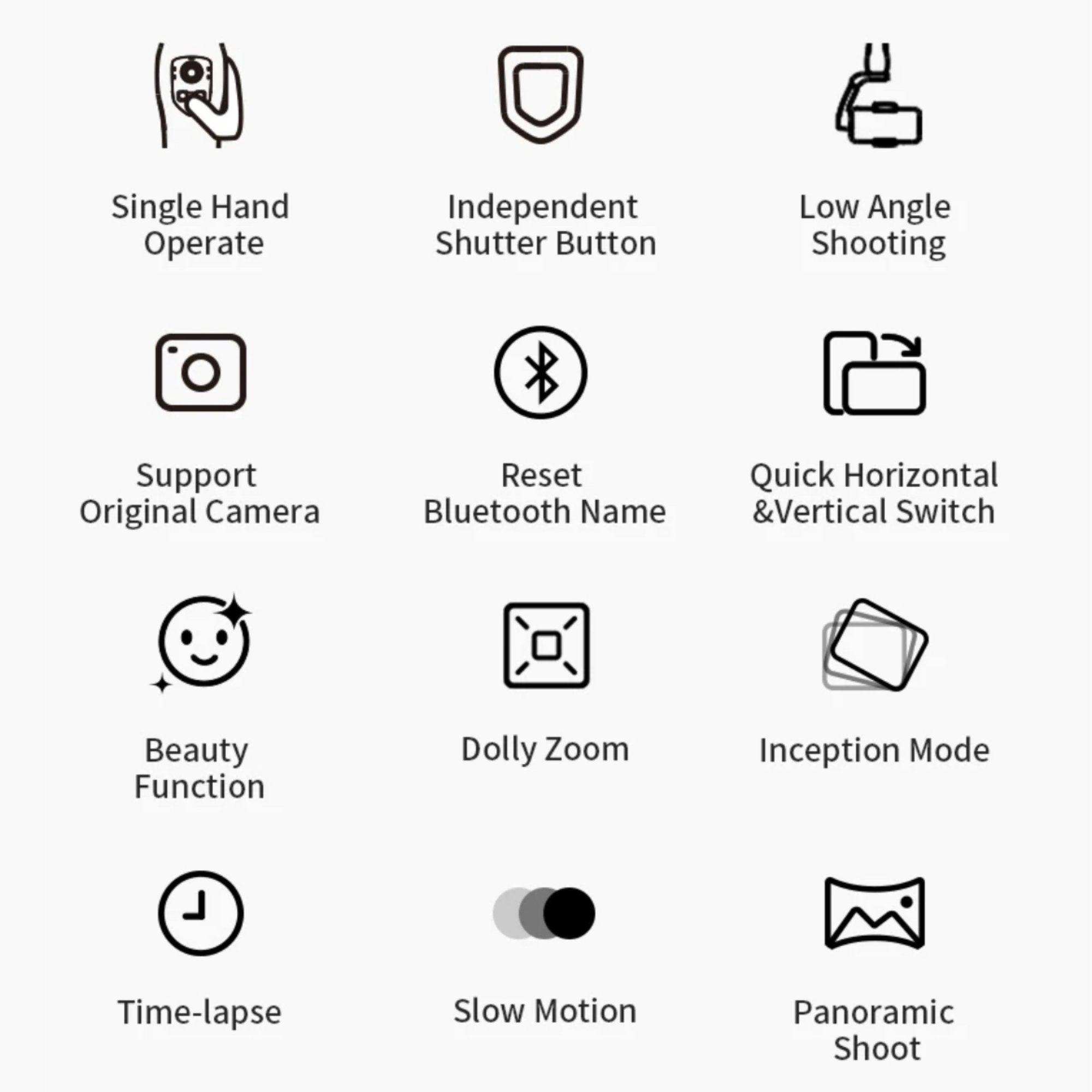 TUTT L7C Pro + AI Module | 3 Axis Smartphone Selfie Stick Phone Gimbal Stabilizer | Auto Face Tracking