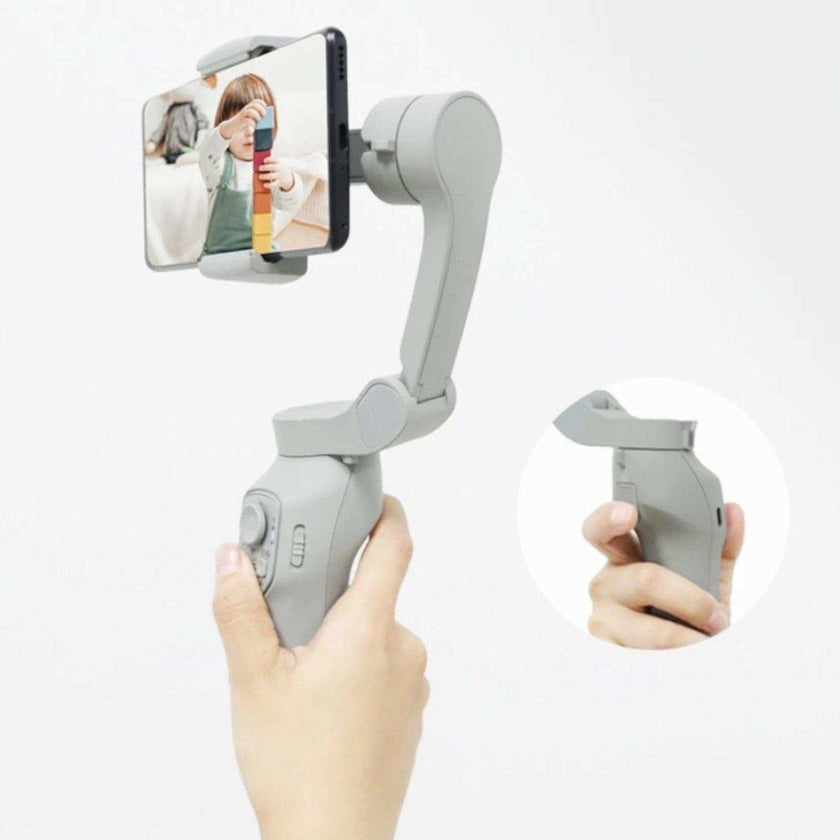 TUTT L7C Pro + AI Module | 3 Axis Smartphone Selfie Stick Phone Gimbal Stabilizer | Auto Face Tracking