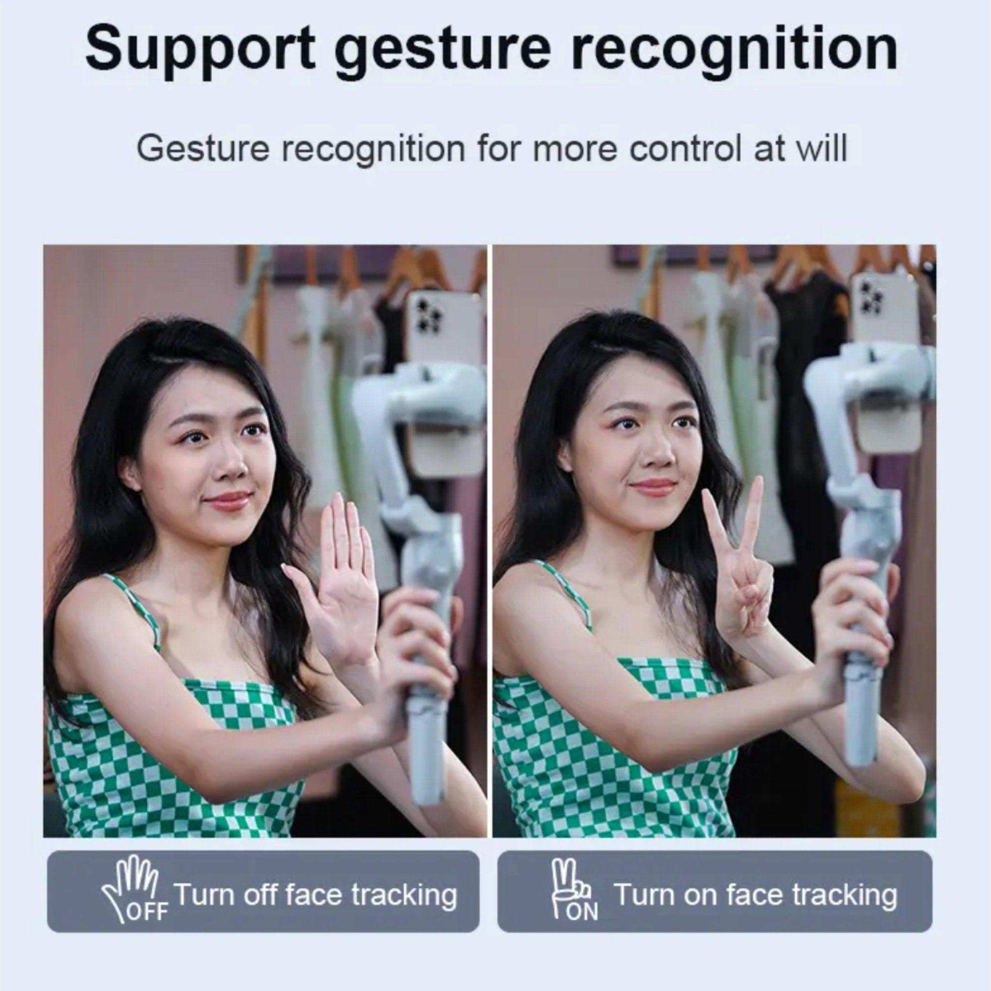 TUTT L7C Pro + AI Module | 3 Axis Smartphone Selfie Stick Phone Gimbal Stabilizer | Auto Face Tracking