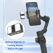 TUTT L9 + AI Module | 3 Axis Pro Handheld Anti-shake Smartphone Selfie Stick Phone Gimbal Stabilizer with Extendable Rod, Light Tripod and AI Auto Face Tracking Module Vlog YouTube