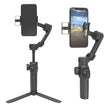 TUTT L9 + AI Module | 3 Axis Pro Handheld Anti-shake Smartphone Selfie Stick Phone Gimbal Stabilizer with Extendable Rod, Light Tripod and AI Auto Face Tracking Module Vlog YouTube
