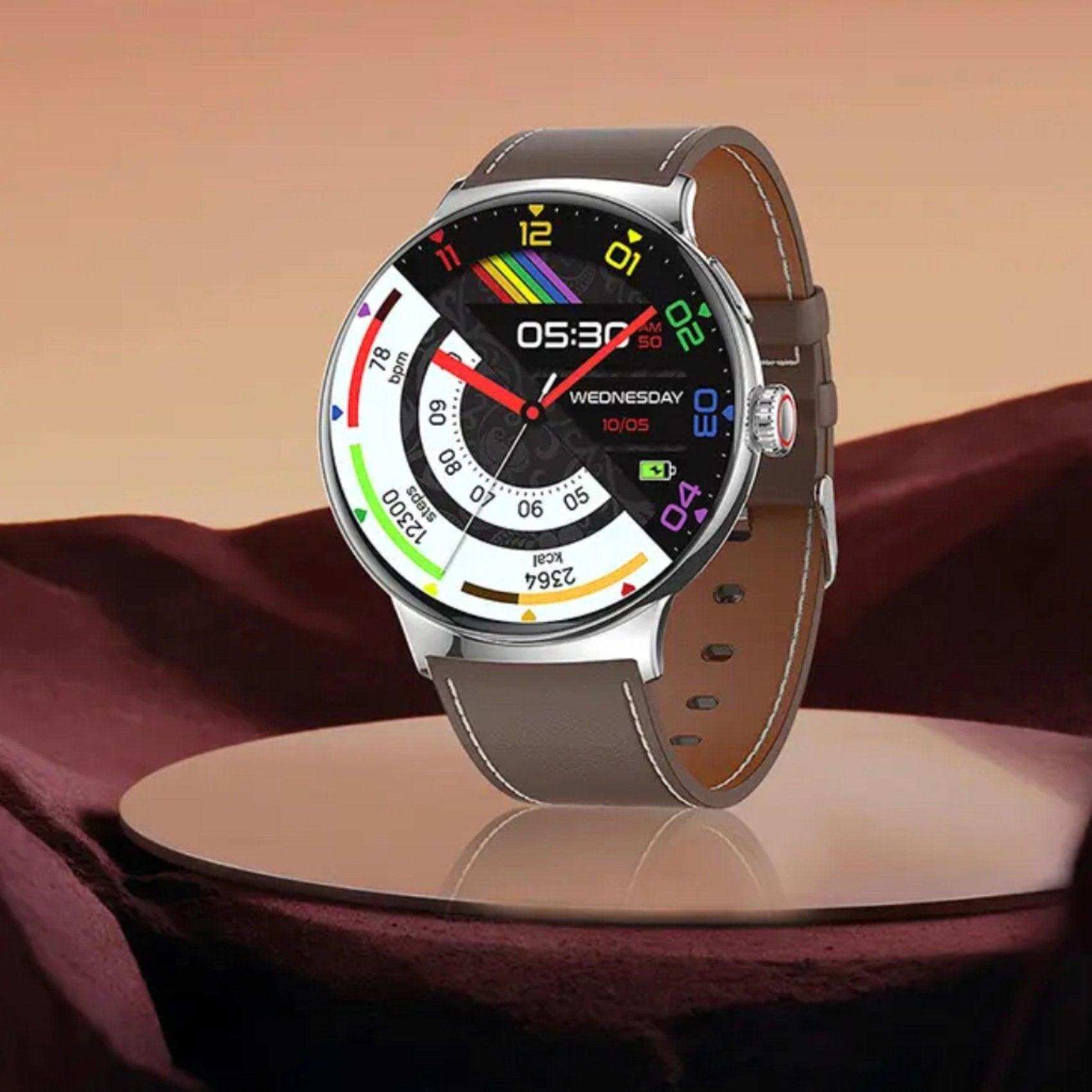 TUTT LA9 AMOLED Women Pocket Smart Watch 1.43 inch With Quick-detach Straps Sport Fitness 2 in 1 Smartwatch Black
