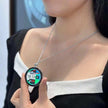 TUTT LA9 AMOLED Women Pocket Smart Watch 1.43 inch With Quick-detach Straps Sport Fitness 2 in 1 Smartwatch Black