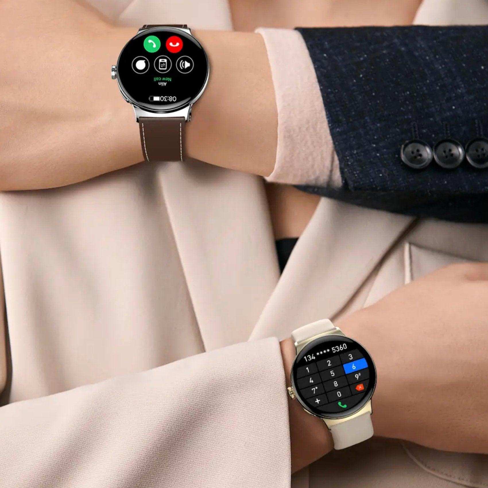 TUTT LA9 AMOLED Women Pocket Smart Watch 1.43 inch With Quick-detach Straps Sport Fitness 2 in 1 Smartwatch Black