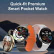 TUTT LA9 AMOLED Women Pocket Smart Watch 1.43 inch With Quick-detach Straps Sport Fitness 2 in 1 Smartwatch Black