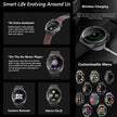 TUTT Classic Smartwatch For Men | Titanium Alloy | NFC Function Health & Fitness Tracker IP68 Waterproof Bands (2)  LX3