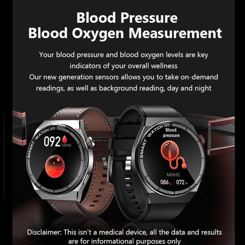 TUTT Classic Smartwatch For Men | Titanium Alloy | NFC Function Health & Fitness Tracker IP68 Waterproof Bands (2)  LX3