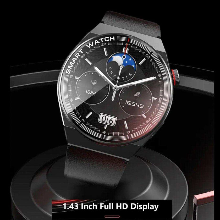 TUTT Classic Smartwatch For Men | Titanium Alloy | NFC Function Health & Fitness Tracker IP68 Waterproof Bands (2)  LX3