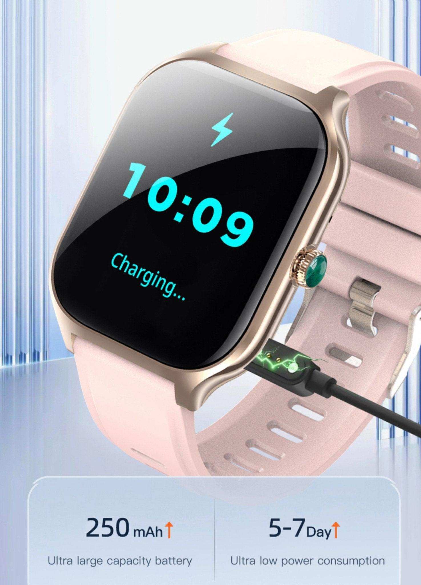 TUTT Smartwatch for Men and Women, 2.01” Dial, Waterproof, Bluetooth Calling, Blood Oxygen & Heart Rate Monitor  LX7