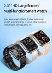 TUTT Smartwatch for Men and Women, 2.01” Dial, Waterproof, Bluetooth Calling, Blood Oxygen & Heart Rate Monitor  LX7