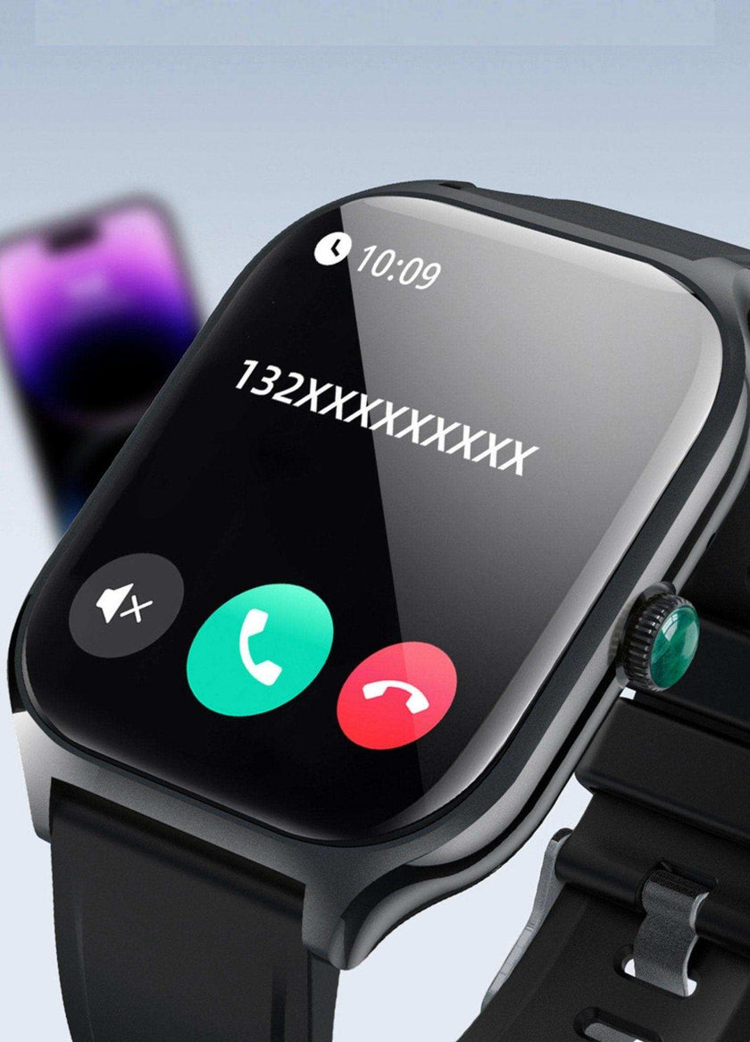 TUTT Smartwatch for Men and Women, 2.01” Dial, Waterproof, Bluetooth Calling, Blood Oxygen & Heart Rate Monitor  LX7