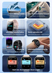 TUTT Smartwatch for Men and Women, 2.01” Dial, Waterproof, Bluetooth Calling, Blood Oxygen & Heart Rate Monitor  LX7