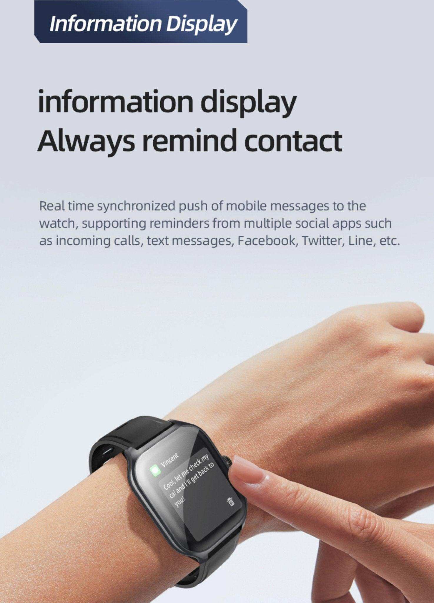 TUTT Smartwatch for Men and Women, 2.01” Dial, Waterproof, Bluetooth Calling, Blood Oxygen & Heart Rate Monitor  LX7