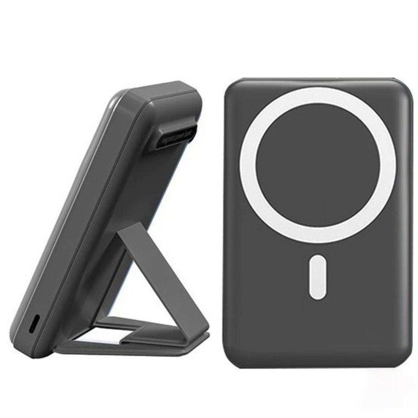 TUTT Magnetic Wireless Portable Power Bank for iPhone 10000mAh Mag-Safe Battery Pack PD 22.5W Fast Charging, Foldable Wireless USB-C LED Display iPhone 15/14/13/12/Pro/Mini/Pro Max