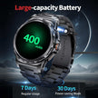 TUTT Smart Watch for Men AMOLED HD Screen Metal Case | 1.43'' Military Rugged  IP68 Waterproof | Health and Fitness SL6 LIGE | Rubber & Metal
