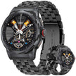 TUTT Smart Watch for Men AMOLED HD Screen Metal Case | 1.43'' Military Rugged  IP68 Waterproof | Health and Fitness SL6 LIGE | Rubber & Metal