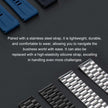 TUTT N1 Men Ultra SmartWatch with IP68 Waterproof NFC | Compass Outdoor WEAR PRO Control Health Fitness Smart Watch Two Straps Black Matt Metal and Rubber