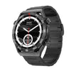 TUTT N1 Men Ultra SmartWatch with IP68 Waterproof NFC | Compass Outdoor WEAR PRO Control Health Fitness Smart Watch Two Straps Black Matt Metal and Rubber