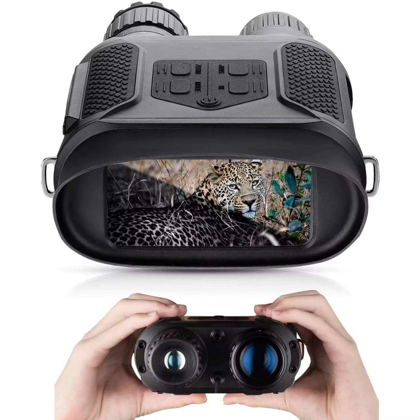 TUTT NAV400 Digital Night Binoculars Vision 3” Display for Complete Darkness GlassOwl Infrared Spy Gear for Hunting and Surveillance
