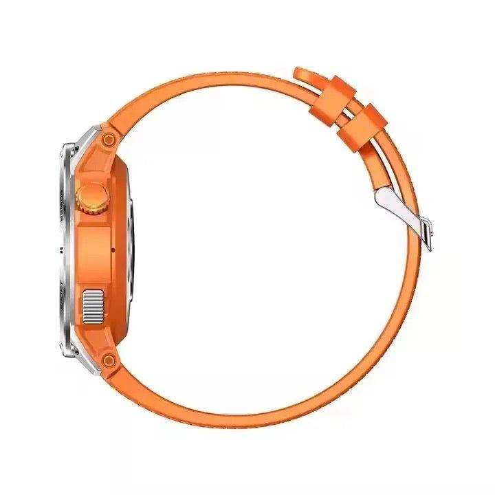 TUTT  Rugged Smartwatch for Men Women | Compass GPS Exercise | AMOLED Metal Dial | 2 Military Straps | Always-On Display Long Battery Life | NX18 Pro