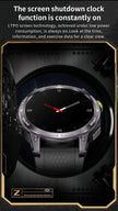 TUTT  Rugged Smartwatch for Men Women | Compass GPS Exercise | AMOLED Metal Dial | 2 Military Straps | Always-On Display Long Battery Life | NX18 Pro