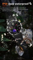 TUTT  Rugged Smartwatch for Men Women | Compass GPS Exercise | AMOLED Metal Dial | 2 Military Straps | Always-On Display Long Battery Life | NX18 Pro