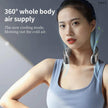 TUTT Portable Neck Cooling Neck Blade-less | Back Neck Cooling Plate- Refrigeration Mode | Rechargeable 4000mAh Battery | Ambient Light | USB Mini Air Conditioner | White