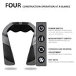 TUTT Premium Shiatsu Neck and Shoulder Massager With Carrying Bag, Deep Tissue 3D Kneading Shoulder Neck Back Massager Soothing Heat, Waist Massage Pillow Wall & Car Charger (2)