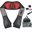 TUTT Premium Shiatsu Neck and Shoulder Massager With Carrying Bag, Deep Tissue 3D Kneading Shoulder Neck Back Massager Soothing Heat, Waist Massage Pillow Wall & Car Charger (2)